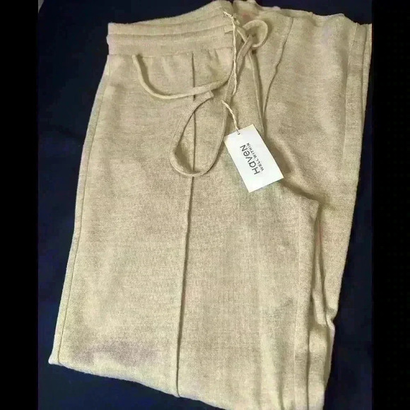 Haven Soft Beige Lounge Pants by Haven - Comfortable, cozy  nwt & Stylish - Picture 1 of 5